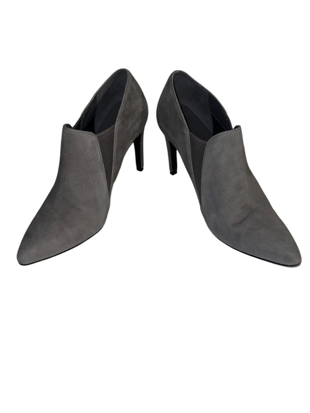 Cole Haan Stiletto Gray Suede Women's 5.5 Pointed-Toe Corporate Office Business